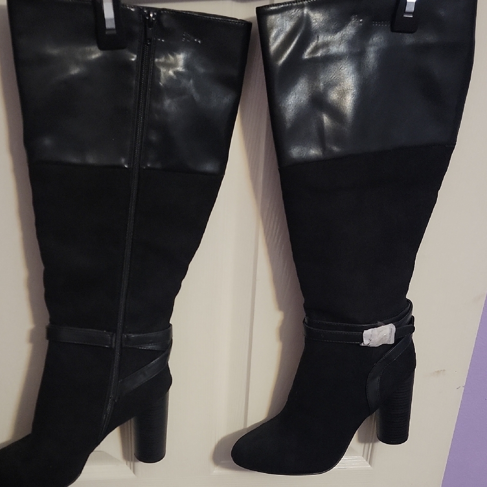 Elegant Black Knee-High Women's Boots